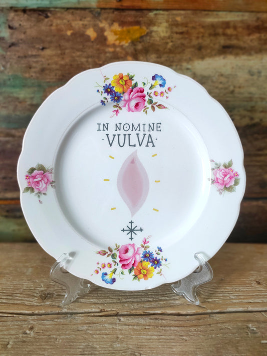 Piatto "In Nomine Vulva" Fiori di Primavera