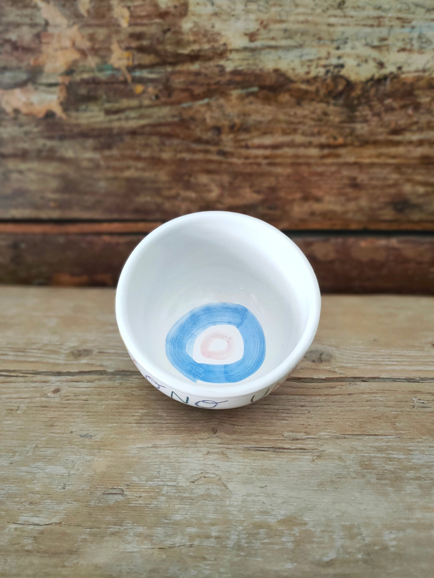 Contenitore dipinta a mano "Sono Una Ciotola"