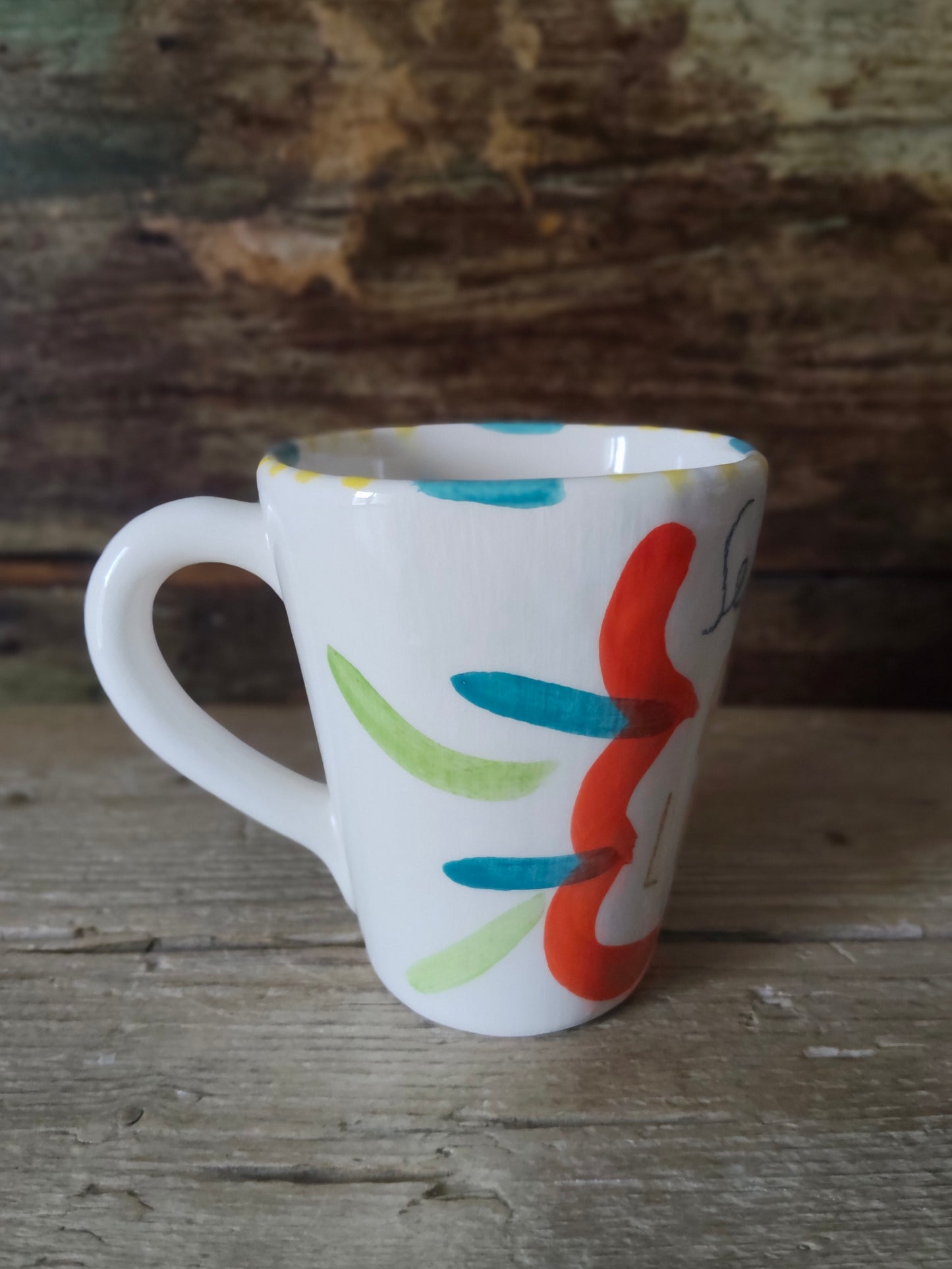 Tazza in Ceramica dipinta a Mano "Hallelujah"