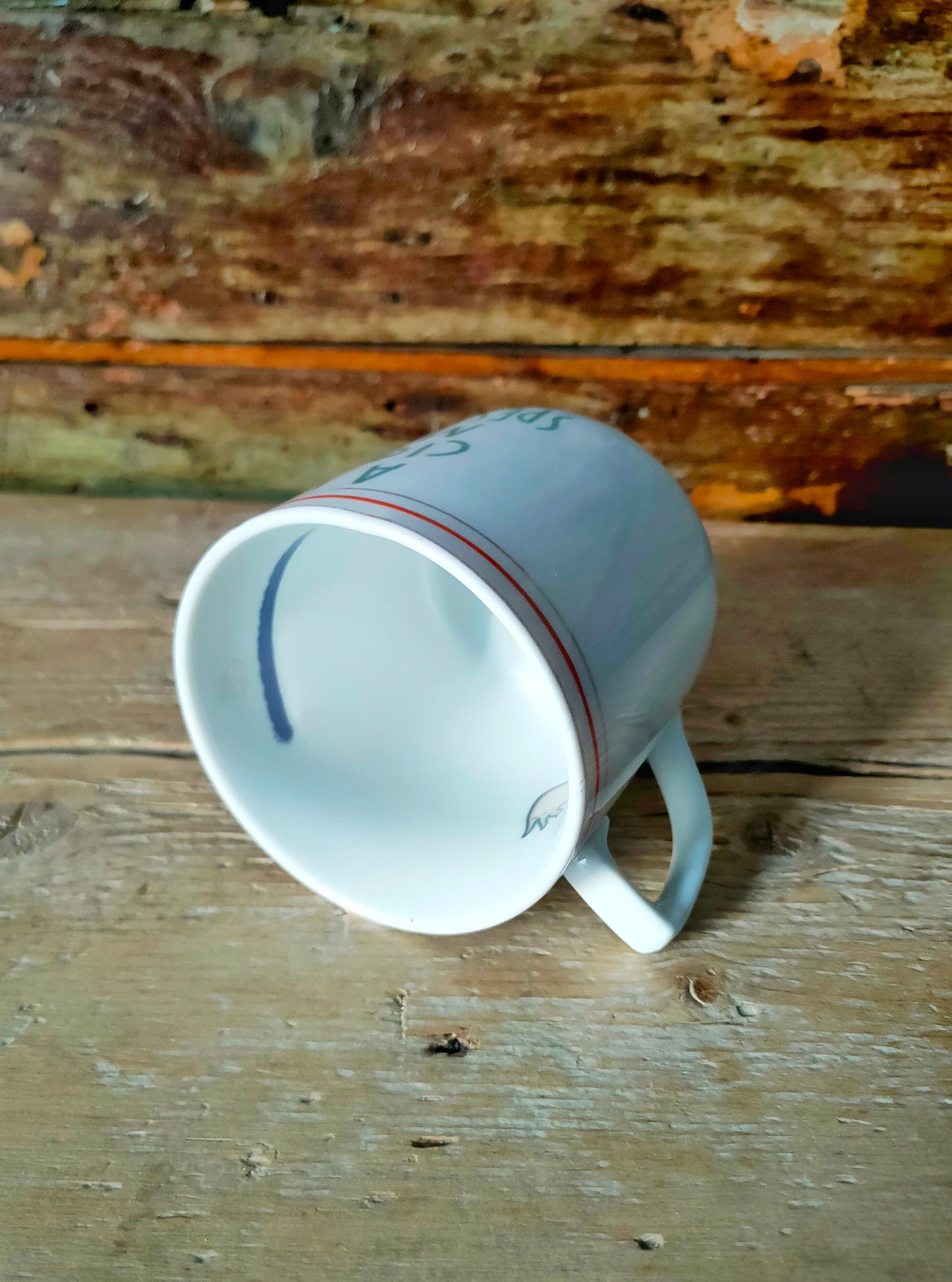 Tazza "Molto Spesso è Merda" Verde e bordo Oro e Arancio