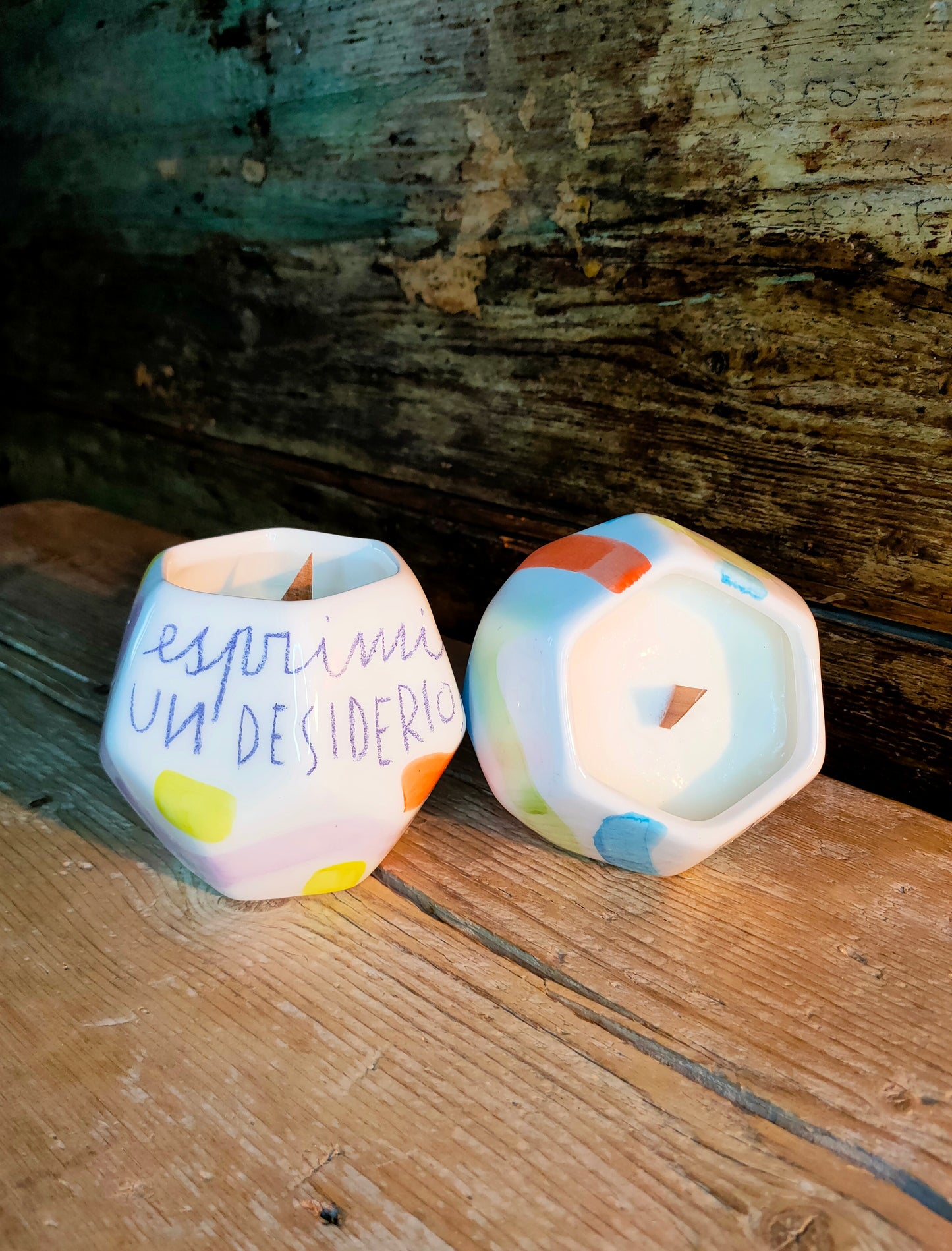 Candela Imperfetta Pentagonale "Esprimi un Desiderio" uno