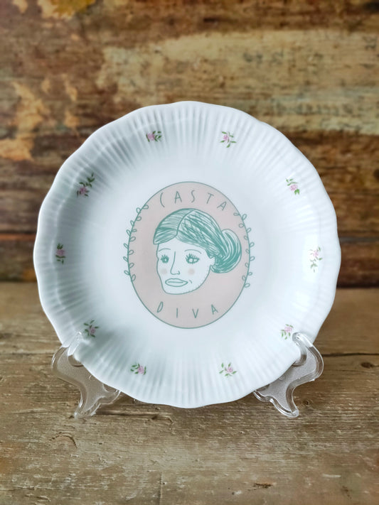 Piatto "Maria Callas" con Roselline