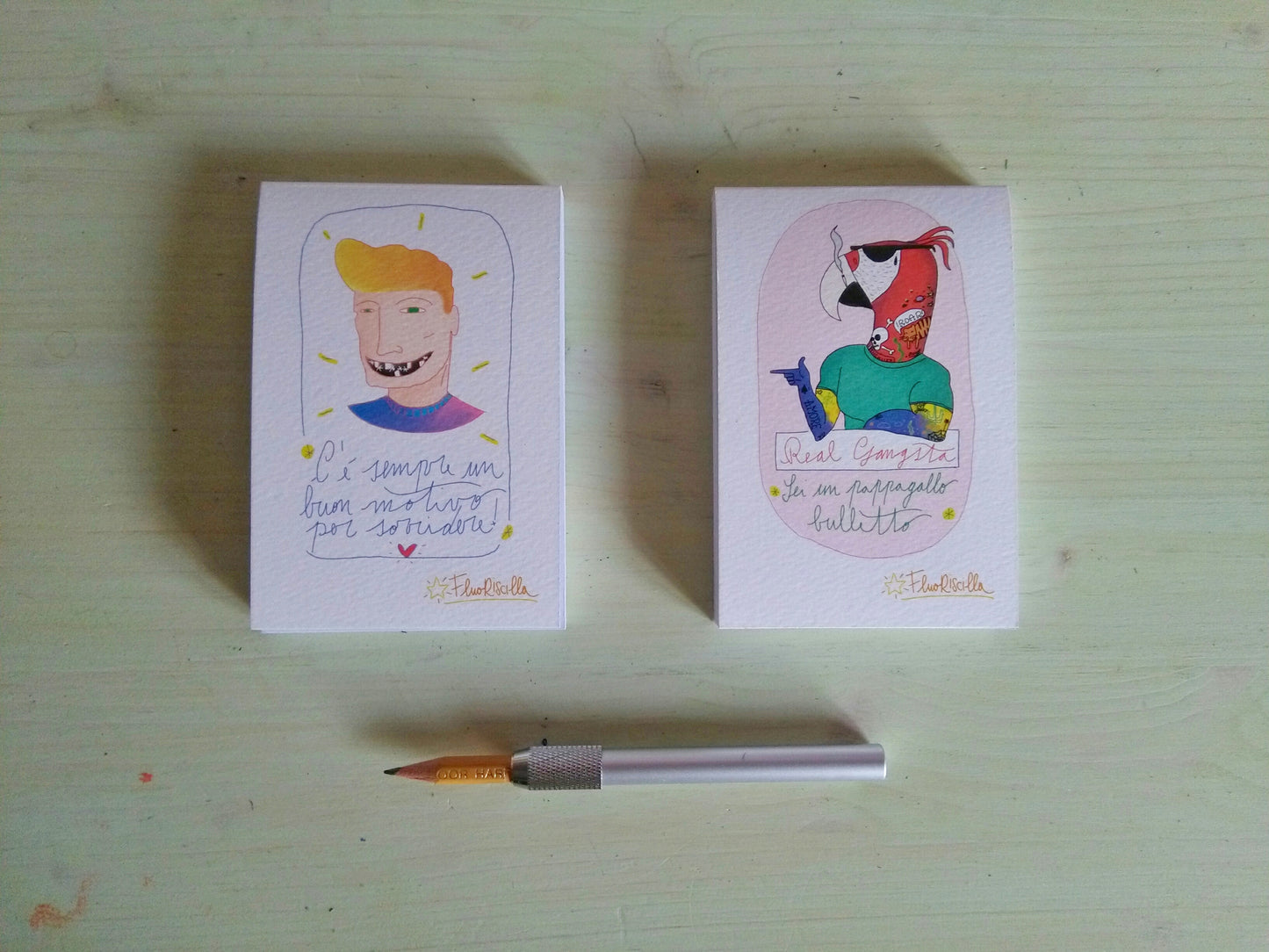 Block Notes in Carta Martellata "Pappagallo Bulletto"