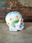 Teschio In ceramica Dipinta a Mano "Memento Mori"