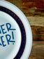 Piatto "Mother Fucker Blu" con bordo Blu e Oro
