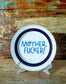 Piatto "Mother Fucker Blu" con bordo Blu e Oro