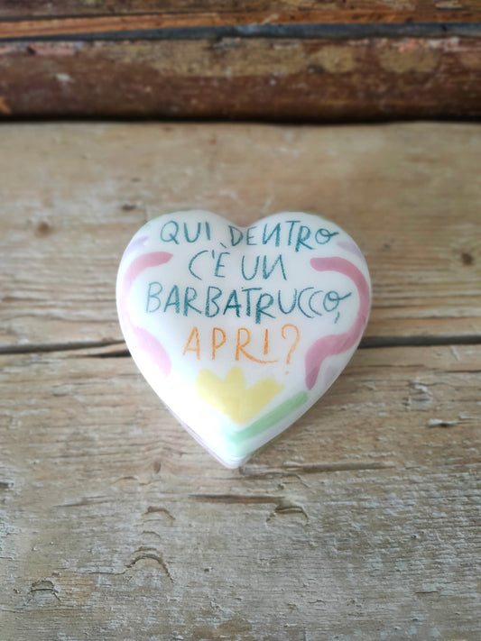 Portagioie dipinto a mano "Barbatrucco"