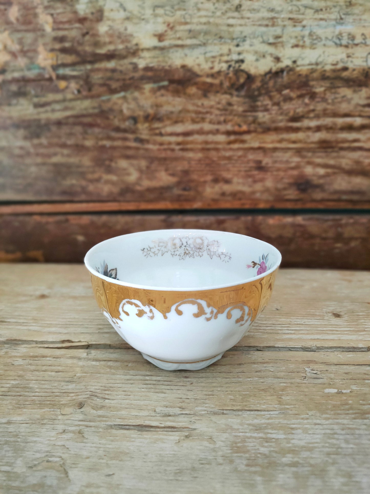 Tazza da Tè in oro zecchino con decalco "Io Mmt e Tu!"
