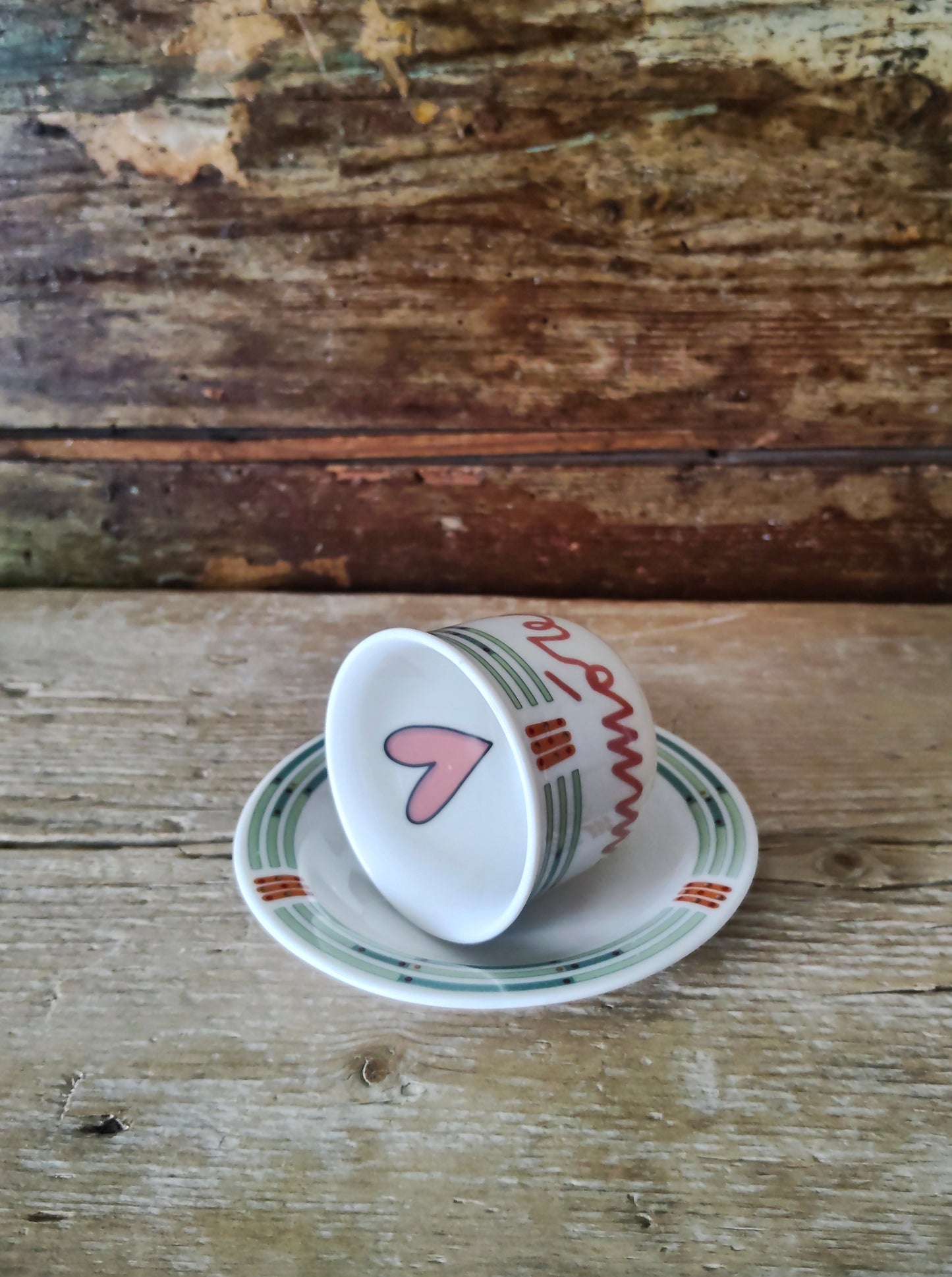 Tazzina Caffè Vintage con decalco "Ammóre"