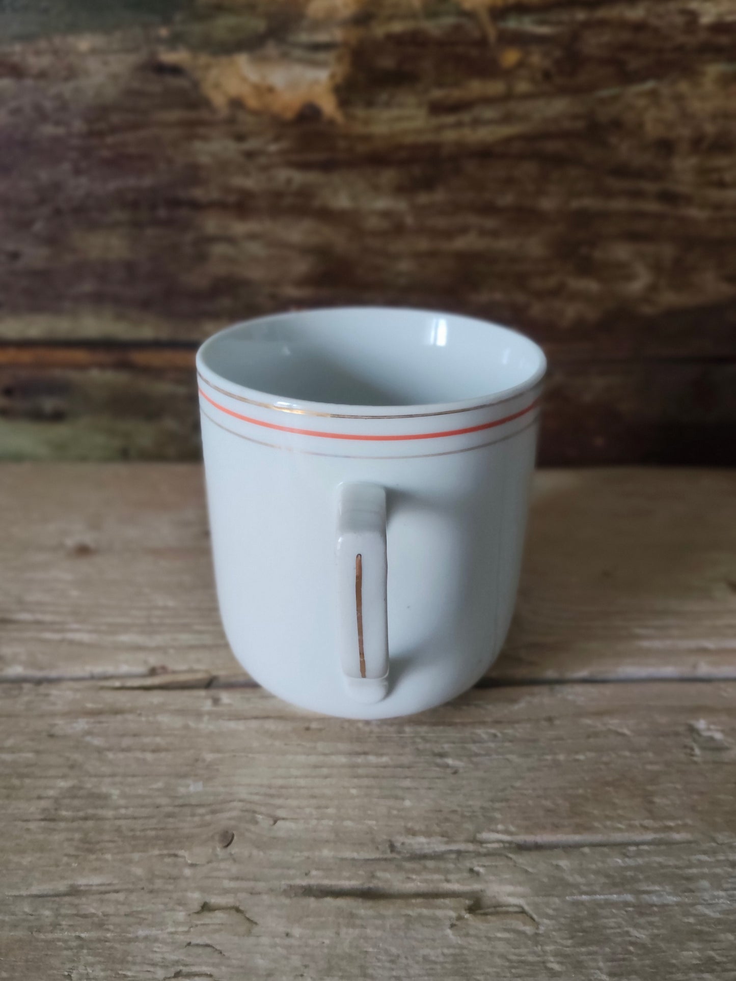 Tazza "I Feel U"  con bordo Oro e Arancio