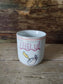 Tazza "I Feel U"  con bordo Oro e Arancio