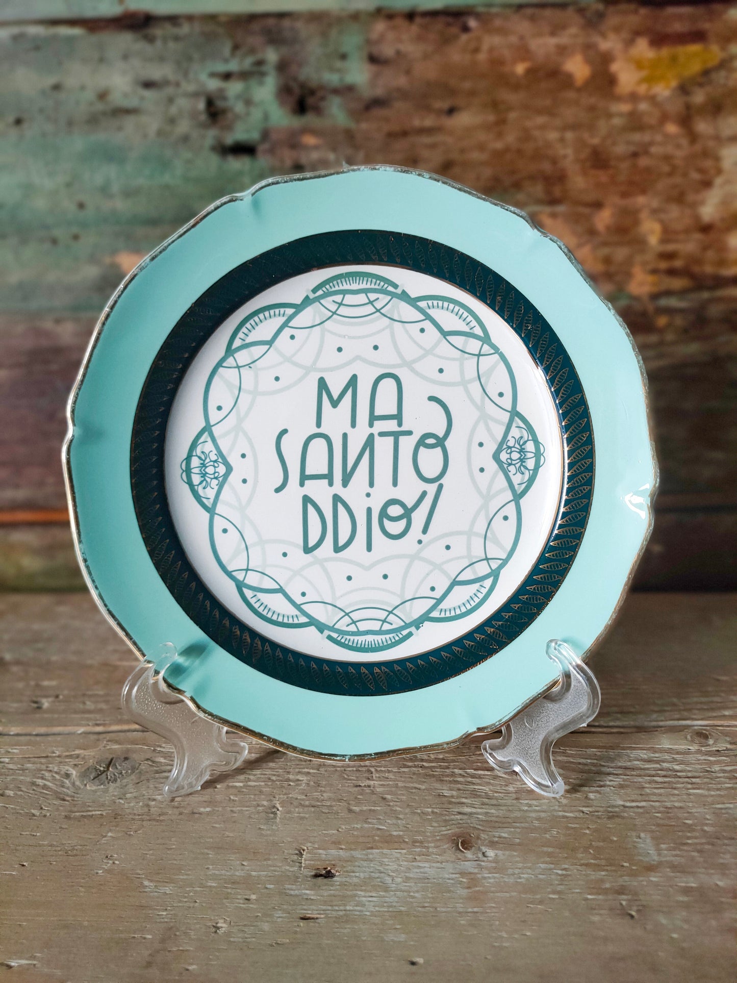 Piatto "Ma Santoddio!" Tiffany