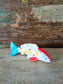 Pesce Simpaticaccio in Ceramica Dipinta a Mano