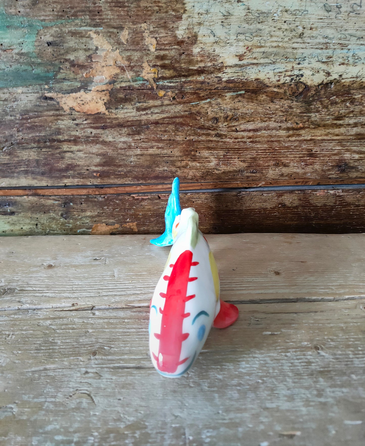 Pesce Simpaticaccio in Ceramica Dipinta a Mano