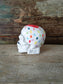 Teschio In ceramica Dipinta a Mano "Baffo Dandy"